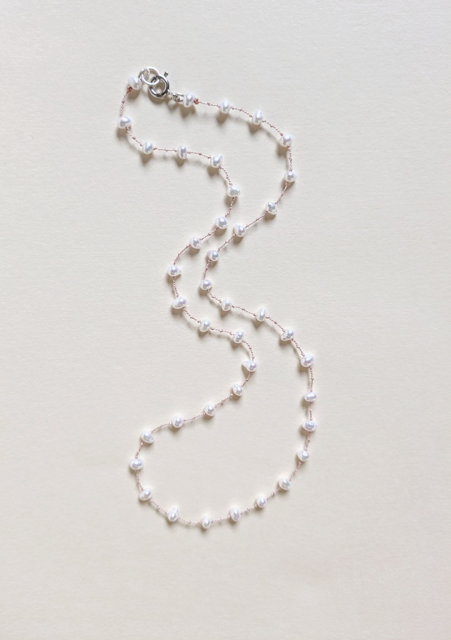 Floating Pearl Necklace - Echo
