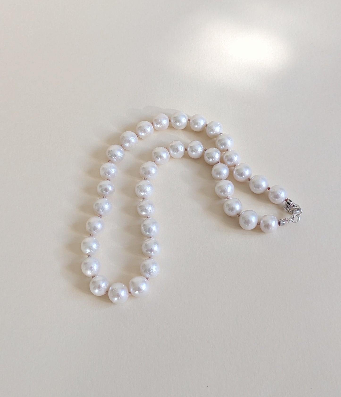 A strand of baroque pearl necklace.