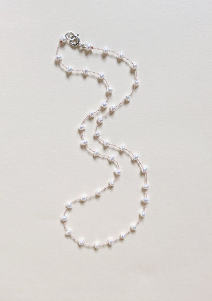 Floating Pearl Necklace - Echo